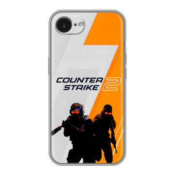 Силиконовый чехол на Iphone 16e с принтом Counter Strike