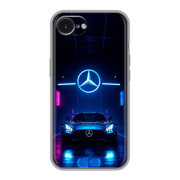 Силиконовый чехол на Iphone 16e с принтом Mercedes Мерседес
