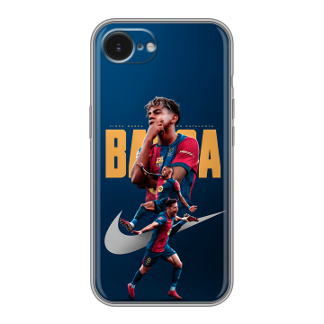 Силиконовый чехол на Iphone 16e с принтом Барселона Barca Yamal 