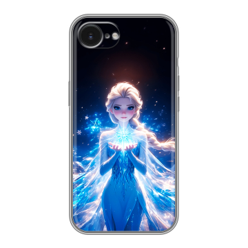 Силиконовый чехол на Iphone 16e с принтом Холодное сердце Frozen