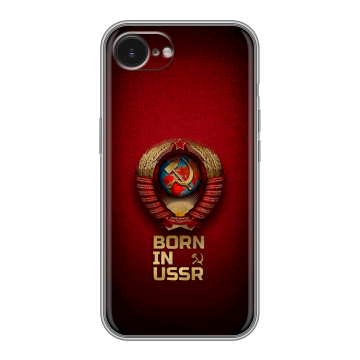 Силиконовый чехол на Iphone 16e с принтом Флаг Герб СССР Силиконовый чехол на Iphone 16e с принтом Флаг Герб СССР