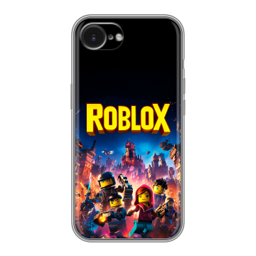 Силиконовый чехол на Iphone 16e с принтом Roblox Роблокс
