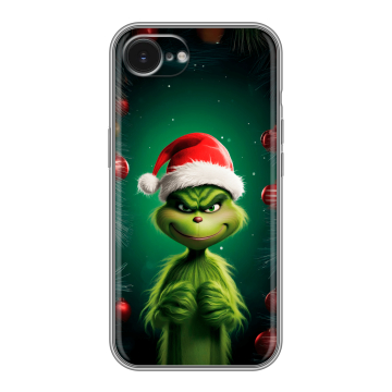 Силиконовый чехол на Iphone 16e с принтом Гринч Новый год Рождество Силиконовый чехол на Iphone 16e с принтом Гринч Новый год Рождество