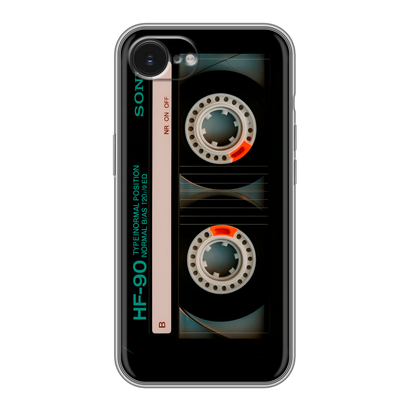 Силиконовый чехол на Iphone 16e с принтом Кассета Силиконовый чехол на Iphone 16e с принтом Кассета