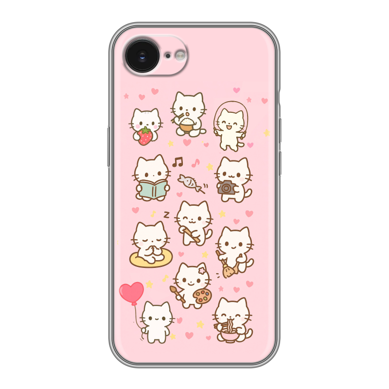 Силиконовый чехол на Iphone 16e с принтом Hello Kitty Хелоу Кити Силиконовый чехол на Iphone 16e с принтом Hello Kitty Хелоу Кити