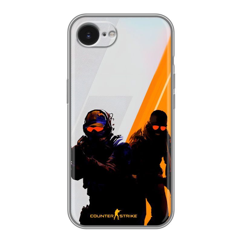 Силиконовый чехол на Iphone 16e с принтом Контер страйк Counter strike Силиконовый чехол на Iphone 16e с принтом Контер страйк Counter strike