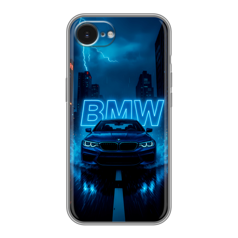 Силиконовый чехол на Iphone 16e с принтом BMW БМВ Силиконовый чехол на Iphone 16e с принтом BMW БМВ