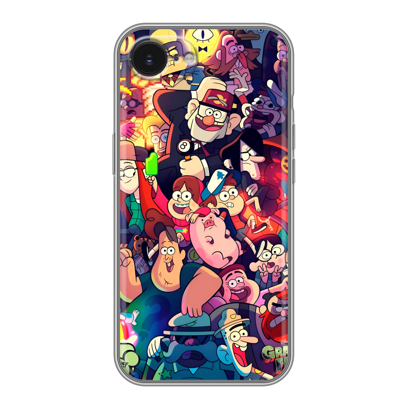 Силиконовый чехол на Iphone 16e с принтом Gravity Falls Гравити Фолз Силиконовый чехол на Iphone 16e с принтом Gravity Falls Гравити Фолз