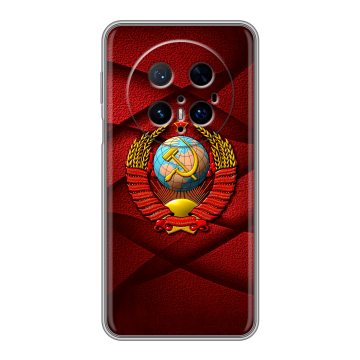 Силиконовый чехол на Huawei Mate 70 Pro с принтом Герб СССР