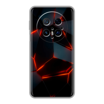 Силиконовый чехол на Huawei Mate 70 Pro с принтом Яркие абстракции