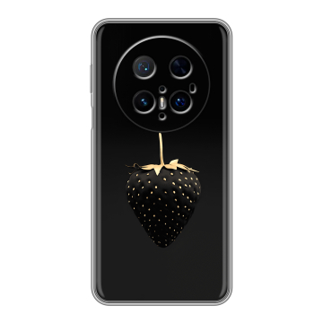 Силиконовый чехол на Huawei Mate 70 Pro с принтом Черная клубника