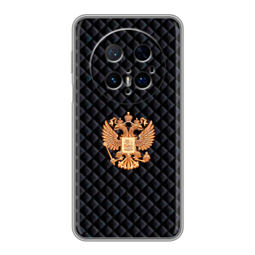 Силиконовый чехол на Huawei Mate 70 Pro с принтом Герб России принт Силиконовый чехол на Huawei Mate 70 Pro с принтом Герб России принт