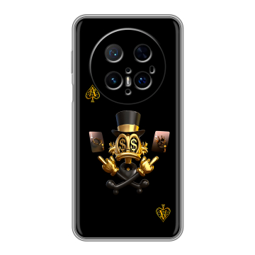 Силиконовый чехол на Huawei Mate 70 Pro с принтом Золотой скрудж макдак Силиконовый чехол на Huawei Mate 70 Pro с принтом Золотой скрудж макдак