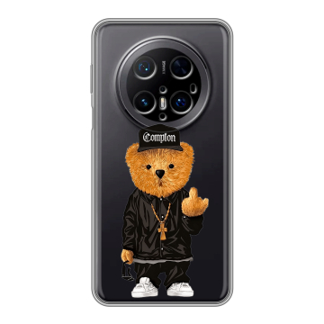 Силиконовый чехол на Huawei Mate 70 Pro с принтом Плюшевый медведь Силиконовый чехол на Huawei Mate 70 Pro с принтом Плюшевый медведь
