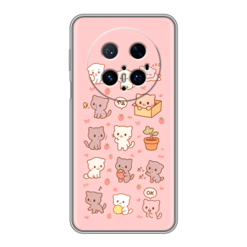Силиконовый чехол на Huawei Mate 70 Pro с принтом Hello Kitty Хелоу Кити