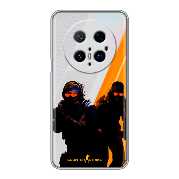 Силиконовый чехол на Huawei Mate 70 Pro с принтом Контер страйк Counter strike