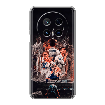 Силиконовый чехол на Huawei Mate 70 Pro с принтом Реал Роналдо Real Ronaldo Силиконовый чехол на Huawei Mate 70 Pro с принтом Реал Роналдо Real Ronaldo