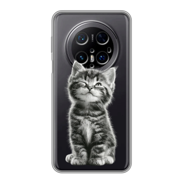 Силиконовый чехол на Huawei Mate 70 Pro с принтом Котенок Силиконовый чехол на Huawei Mate 70 Pro с принтом Котенок