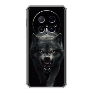 Силиконовый чехол на Huawei Mate 70 Pro с принтом Волк