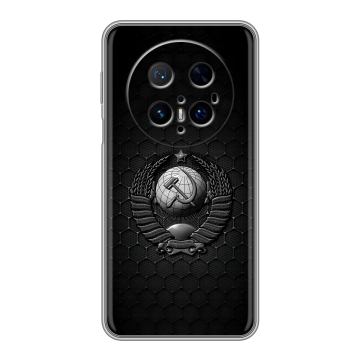 Силиконовый чехол на Huawei Mate 70 Pro с принтом Герб Флаг СССР Силиконовый чехол на Huawei Mate 70 Pro с принтом Герб Флаг СССР