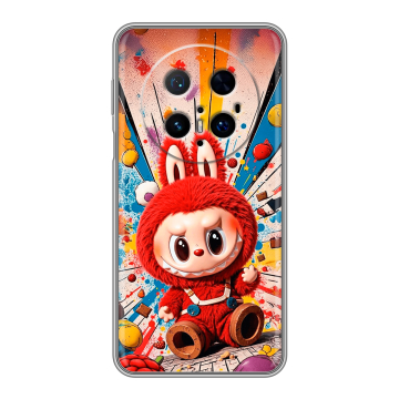 Силиконовый чехол на Huawei Mate 70 Pro с принтом Labubu Лабубу