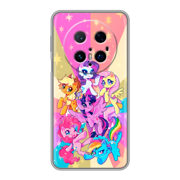 Силиконовый чехол на Huawei Mate 70 Pro с принтом My little pony Дружба чудо Силиконовый чехол на Huawei Mate 70 Pro с принтом My little pony Дружба чудо