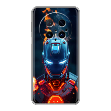 Силиконовый чехол на Huawei Mate 70 Pro с принтом IronMan Железный человек