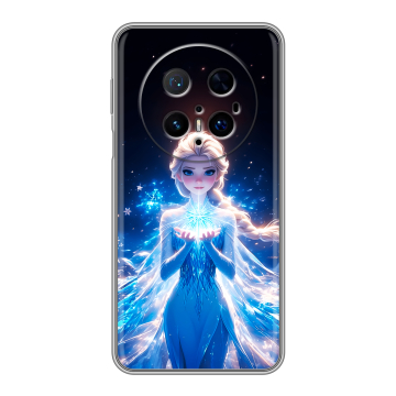 Силиконовый чехол на Huawei Mate 70 Pro с принтом Холодное сердце Frozen