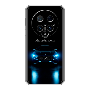 Силиконовый чехол на Huawei Mate 70 Pro с принтом Mercedes Мерседес Силиконовый чехол на Huawei Mate 70 Pro с принтом Mercedes Мерседес
