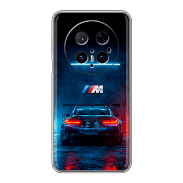Силиконовый чехол на Huawei Mate 70 Pro с принтом BMW БМВ