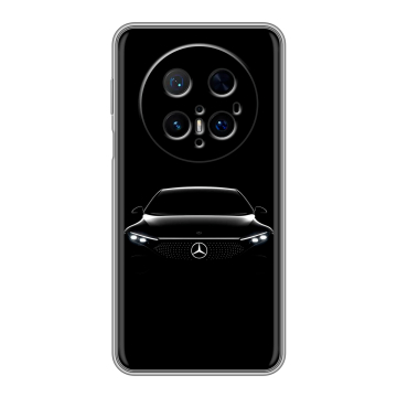 Силиконовый чехол на Huawei Mate 70 Pro с принтом Mercedes Мерседес Силиконовый чехол на Huawei Mate 70 Pro с принтом Mercedes Мерседес
