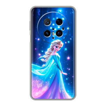 Силиконовый чехол на Huawei Mate 70 Pro с принтом Холодное сердце Frozen