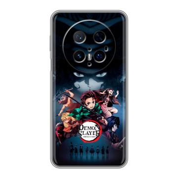 Силиконовый чехол на Huawei Mate 70 Pro с принтом Demon Slayer Клинок рассекающий демонов