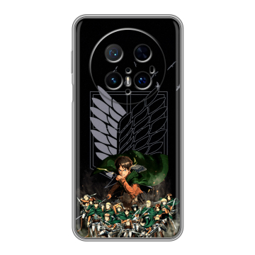 Силиконовый чехол на Huawei Mate 70 Pro с принтом Атака титанов