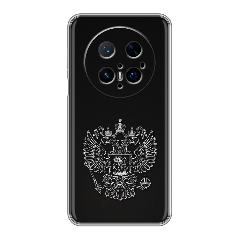 Силиконовый чехол на Huawei Mate 70 Pro с принтом Герб России Силиконовый чехол на Huawei Mate 70 Pro с принтом Герб России