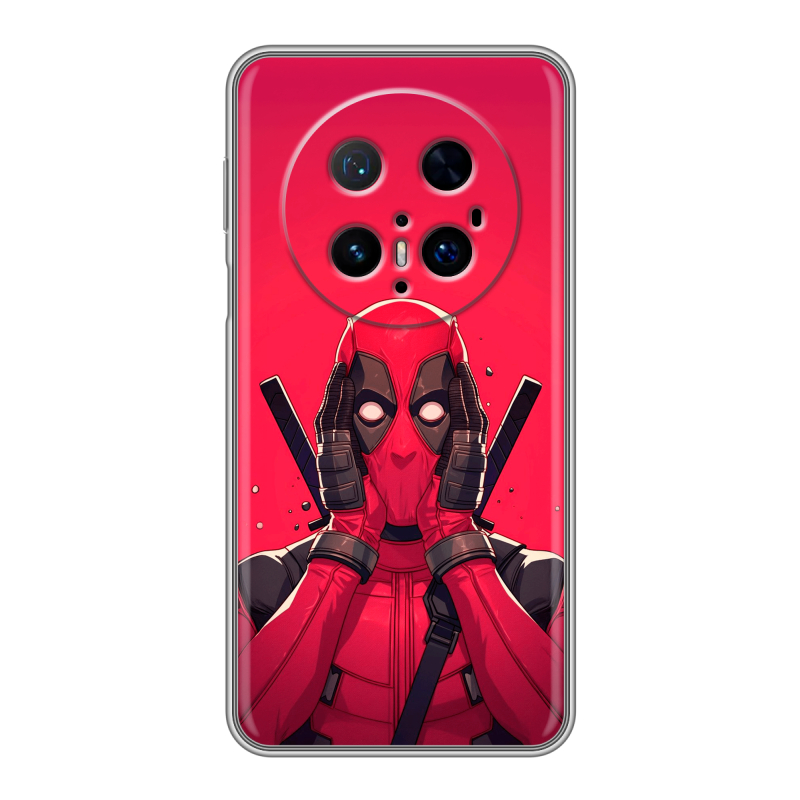 Силиконовый чехол на Huawei Mate 70 Pro с принтом Дедпул Deadpool Силиконовый чехол на Huawei Mate 70 Pro с принтом Дедпул Deadpool