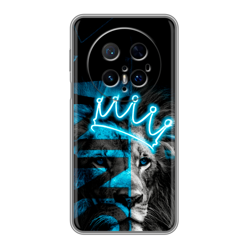 Силиконовый чехол на Huawei Mate 70 Pro с принтом Король лев Силиконовый чехол на Huawei Mate 70 Pro с принтом Король лев