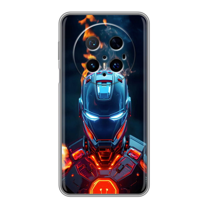 Силиконовый чехол на Huawei Mate 70 Pro с принтом IronMan Железный человек Силиконовый чехол на Huawei Mate 70 Pro с принтом IronMan Железный человек