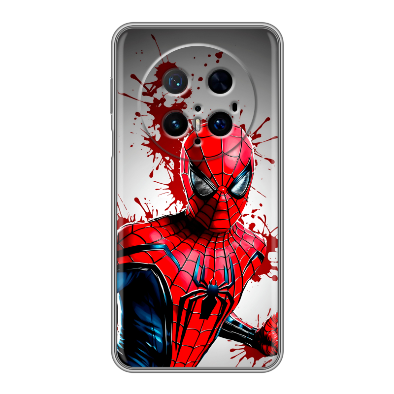 Силиконовый чехол на Huawei Mate 70 Pro с принтом Spiderman Человек паук Силиконовый чехол на Huawei Mate 70 Pro с принтом Spiderman Человек паук