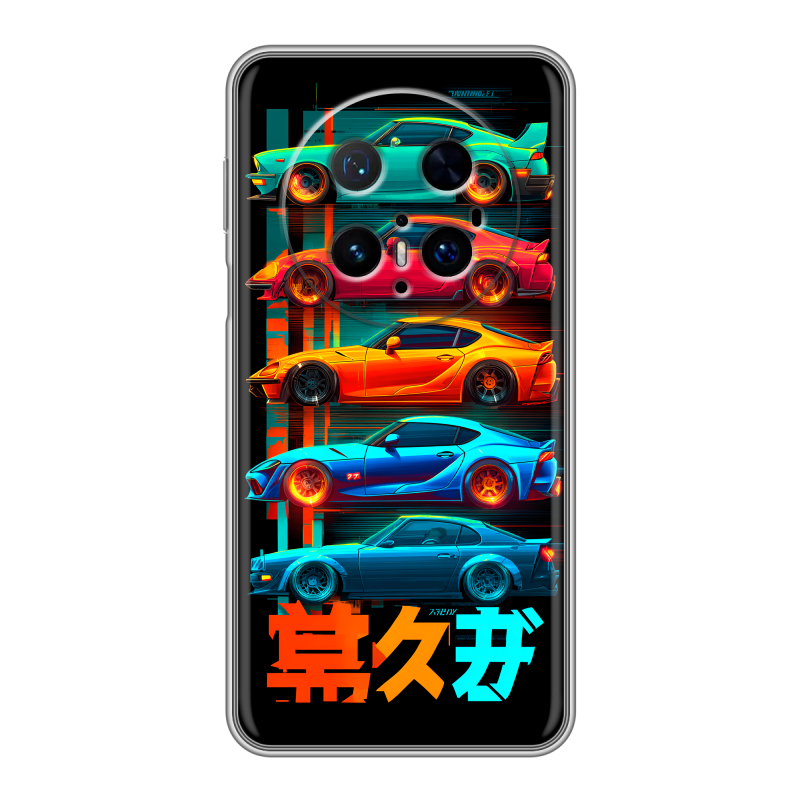Силиконовый чехол на Huawei Mate 70 Pro с принтом машины тачки Силиконовый чехол на Huawei Mate 70 Pro с принтом машины тачки