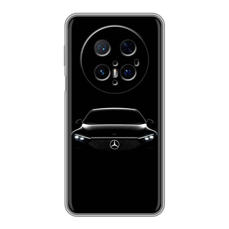 Силиконовый чехол на Huawei Mate 70 Pro с принтом Mercedes Мерседес Силиконовый чехол на Huawei Mate 70 Pro с принтом Mercedes Мерседес