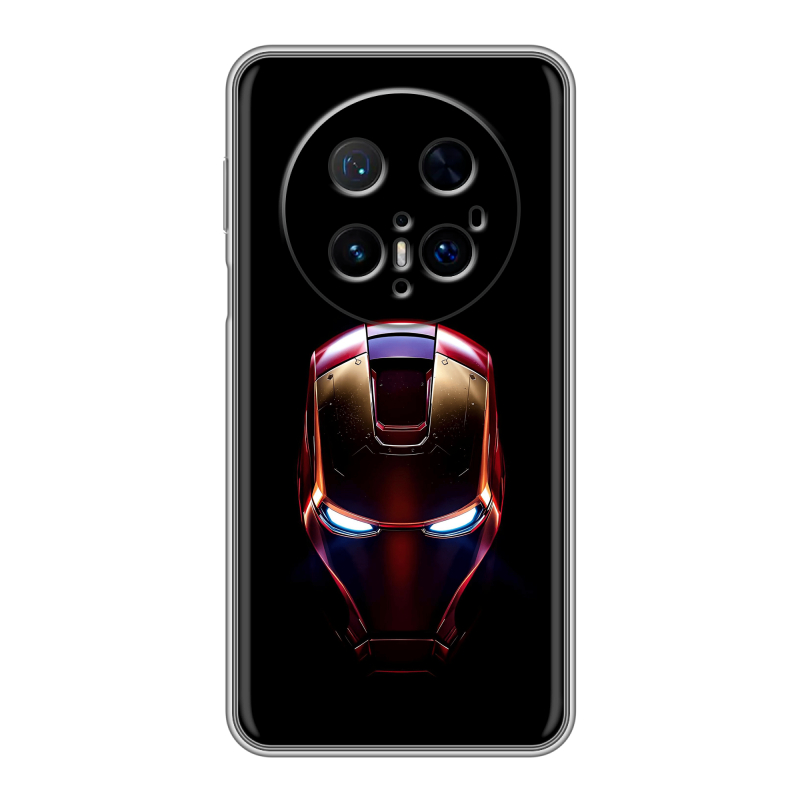 Силиконовый чехол на Huawei Mate 70 Pro с принтом IronMan Железный человек Силиконовый чехол на Huawei Mate 70 Pro с принтом IronMan Железный человек