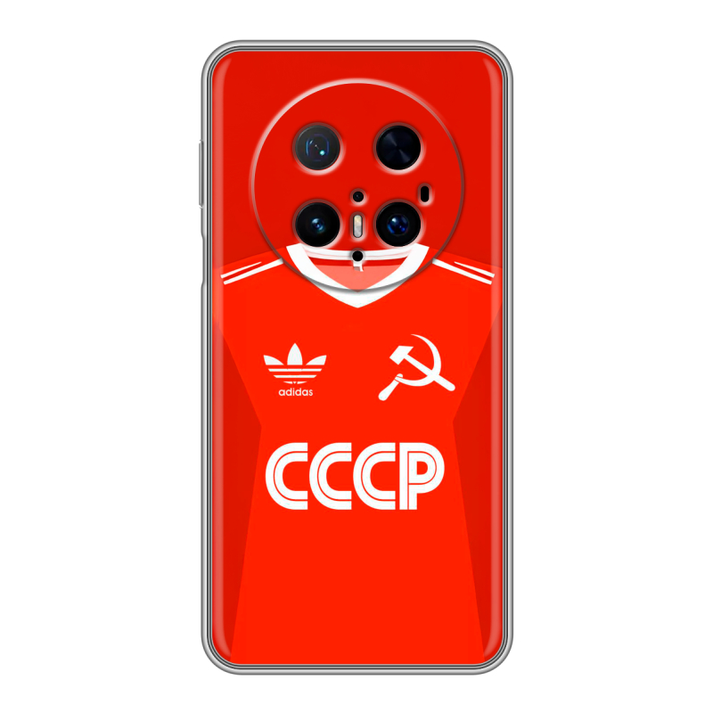 Силиконовый чехол на Huawei Mate 70 Pro с принтом Флаг Герб СССР Силиконовый чехол на Huawei Mate 70 Pro с принтом Флаг Герб СССР