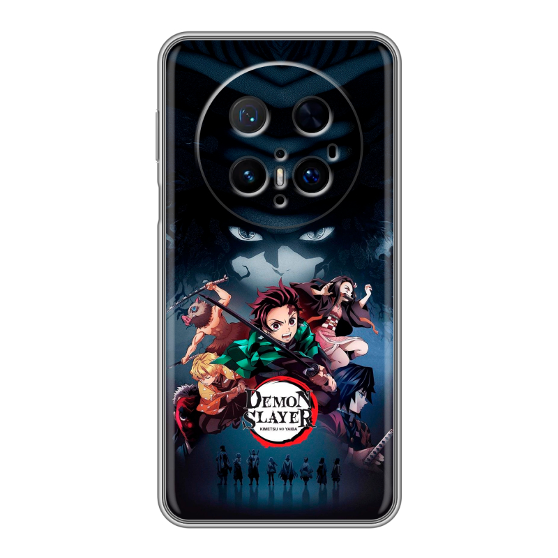 Силиконовый чехол на Huawei Mate 70 Pro с принтом Demon Slayer Клинок рассекающий демонов Силиконовый чехол на Huawei Mate 70 Pro с принтом Demon Slayer Клинок рассекающий демонов