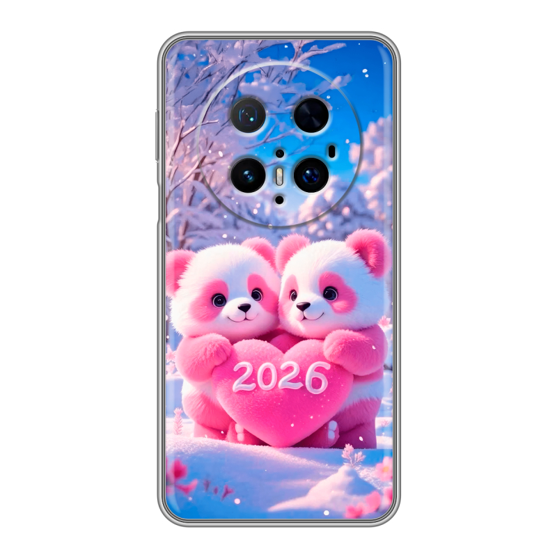 Силиконовый чехол на Huawei Mate 70 Pro с принтом Новый год Силиконовый чехол на Huawei Mate 70 Pro с принтом Новый год