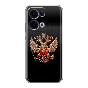 Силиконовый чехол на OPPO Reno13 с принтом Герб России Силиконовый чехол на OPPO Reno13 с принтом Герб России