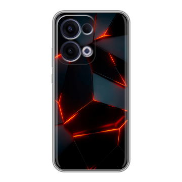 Силиконовый чехол на OPPO Reno13 с принтом Яркие абстракции Силиконовый чехол на OPPO Reno13 с принтом Яркие абстракции