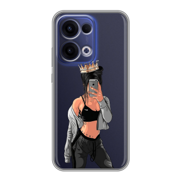 Силиконовый чехол на OPPO Reno13 с принтом Женские принты Силиконовый чехол на OPPO Reno13 с принтом Женские принты