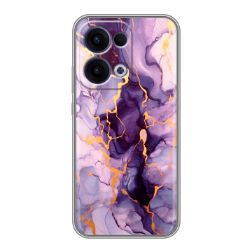 Силиконовый чехол на OPPO Reno13 с принтом Мрамор