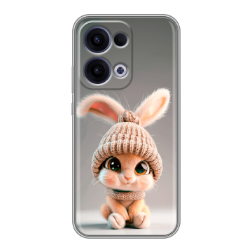 Силиконовый чехол на OPPO Reno13 с принтом Кролик